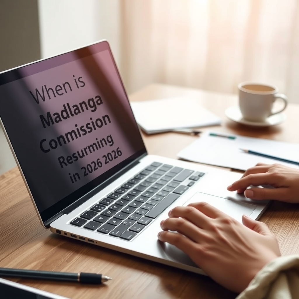 working on when is madlanga commission resuming in 2026